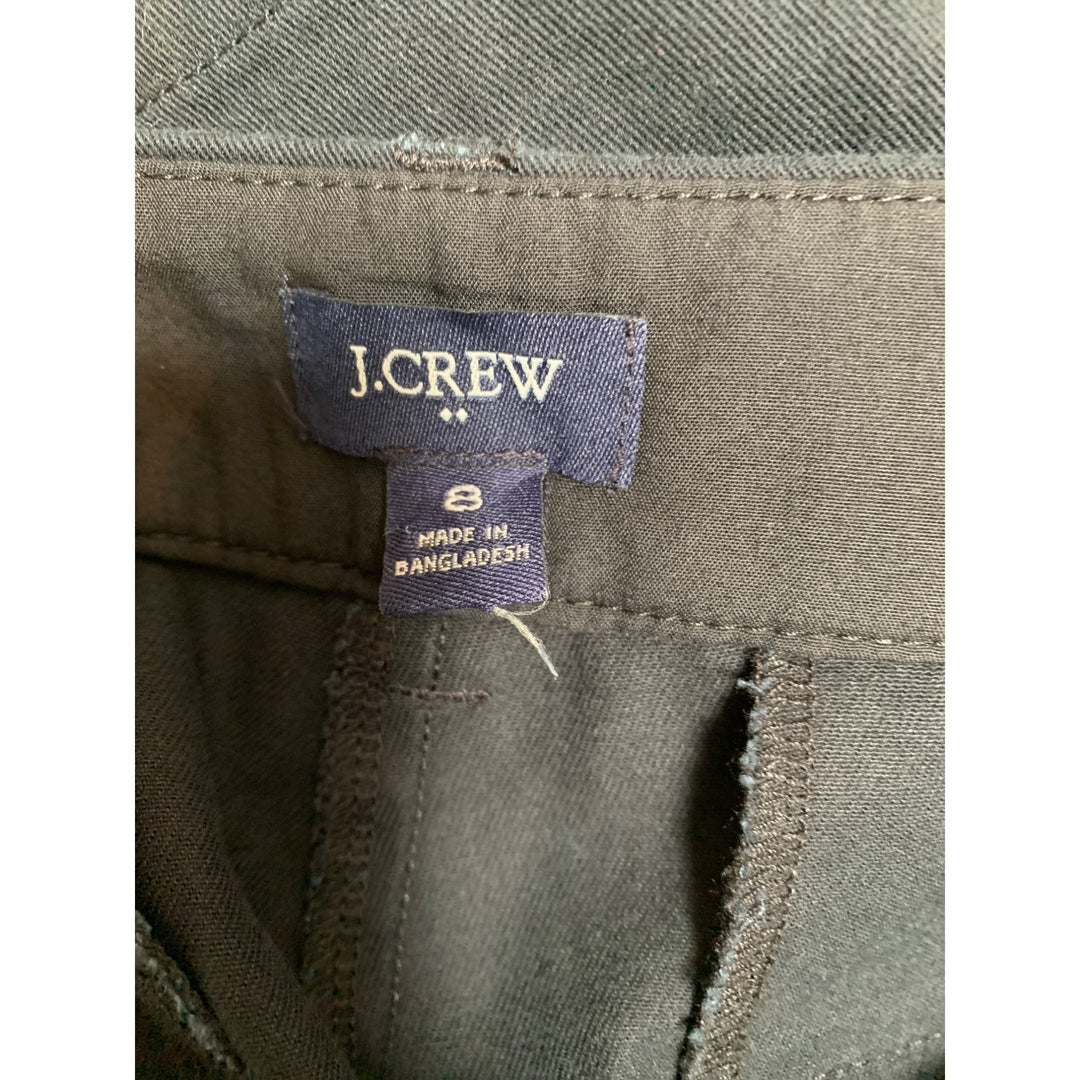 J.Crew Womens Black Cotton Blend Shorts Size 8