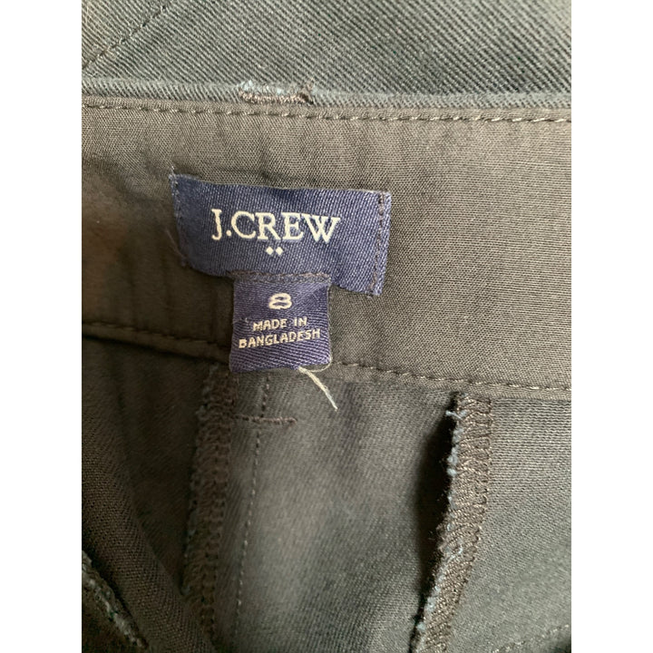 J.Crew Womens Black Cotton Blend Shorts Size 8