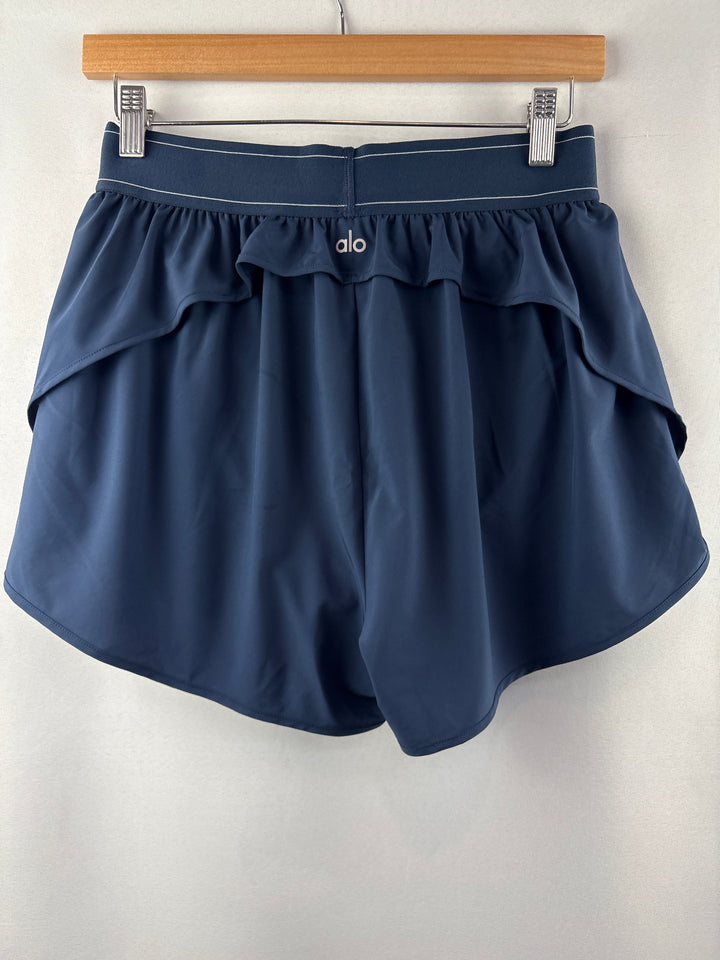 Women’s Alo Medium Navy Ruffled Sports Skort
