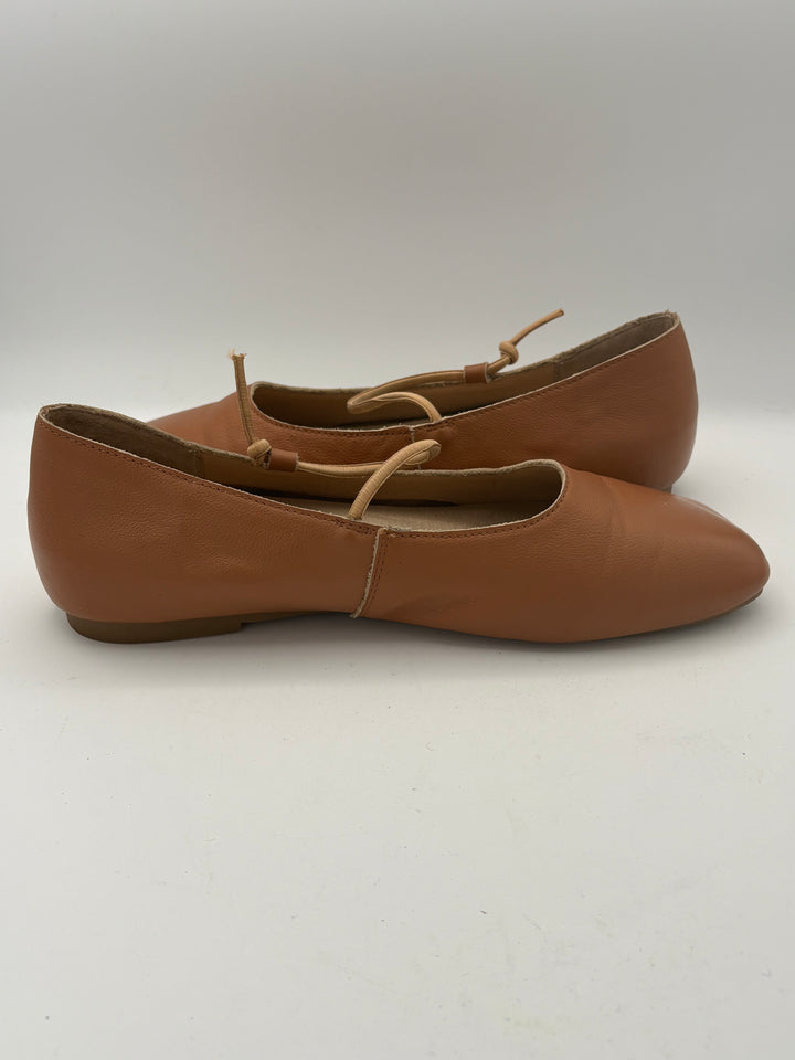 Women’s Empress Size 8.5 Burnt Orange Leather Ballet Flats