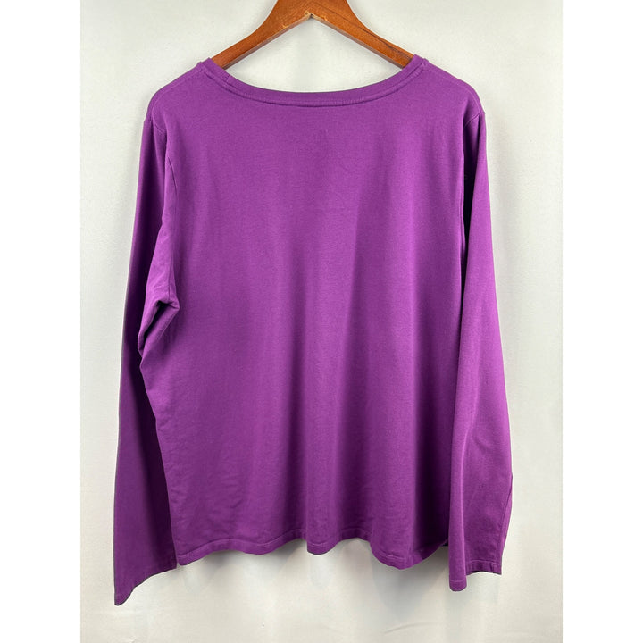 Women’s D&Co XL Purple Long Sleeve Shirt
