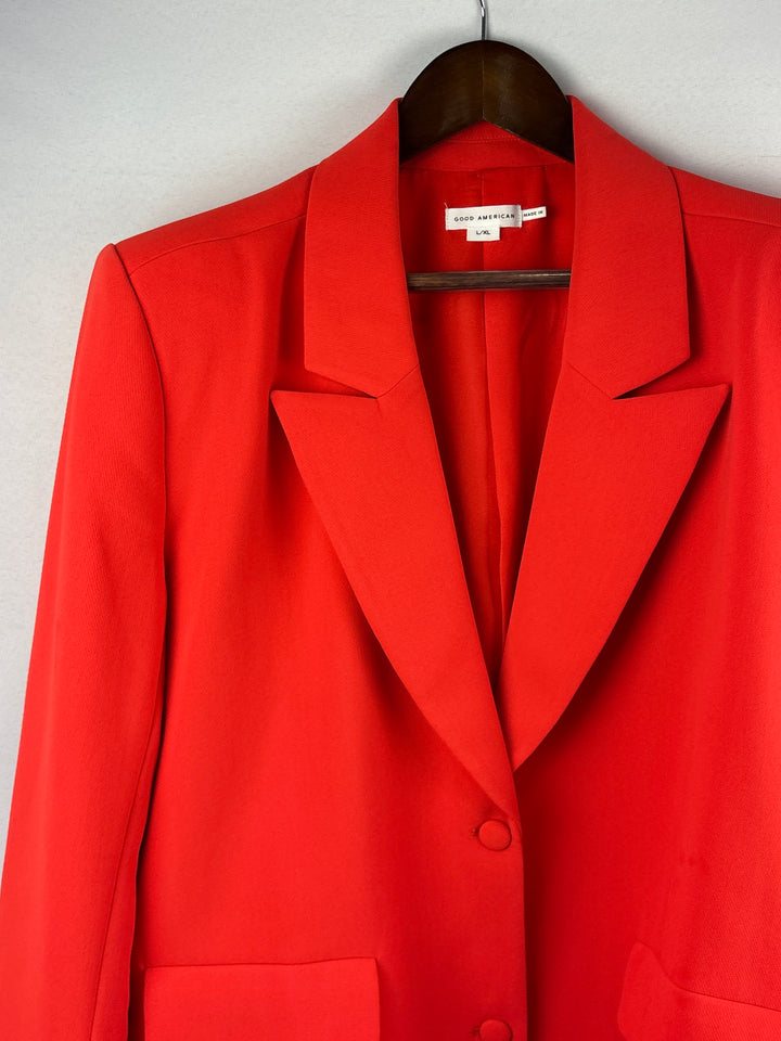 Women’s Good American L/XL Bright Orange Blazer