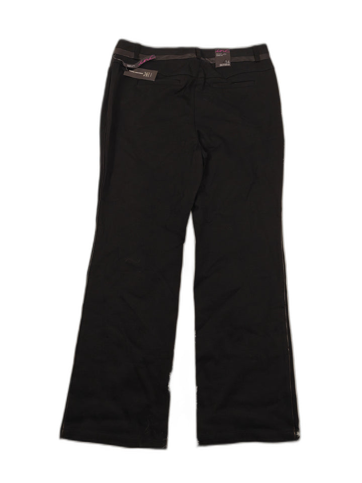 Womens INC Bootcut Dress Pants Black Size 14