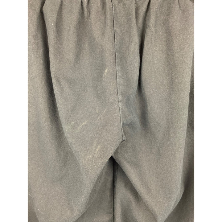 J.Crew Womens Black Elastic Waist Linen-Cotton Pants