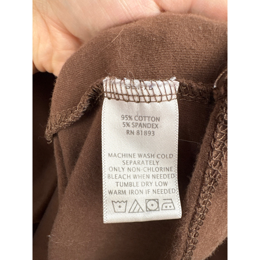 Women’s D&Co XL Chocolate Brown Long Sleeve Shirt