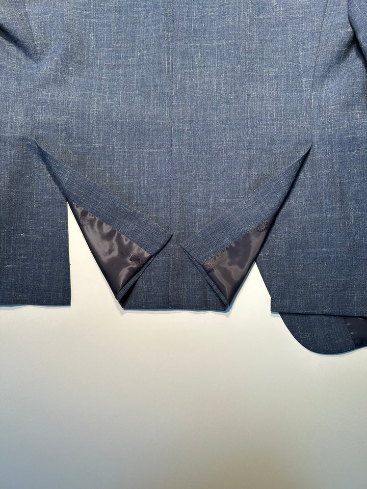 Lauren Ralph Lauren Men’s 42R Blue Wool Linen Blend Blazer Sport Coat