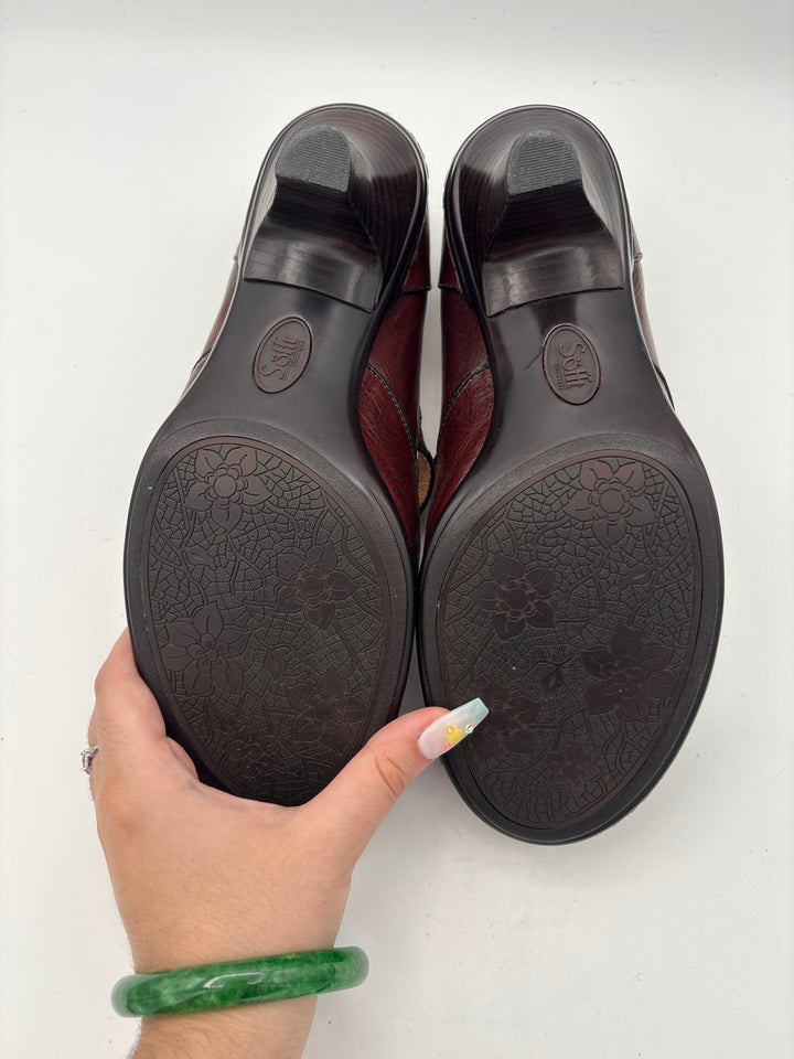 Women’s Söfft Size 8.5 Orangey Brown Leather Dance Shoes