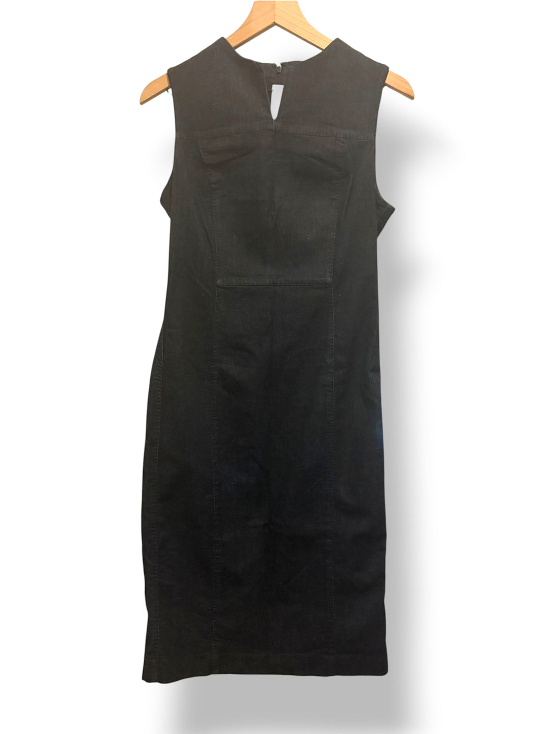 Banana Republic Dark Wash Denim Bodycon Sheath Dress 4 Petite NWT Coastal Workwear