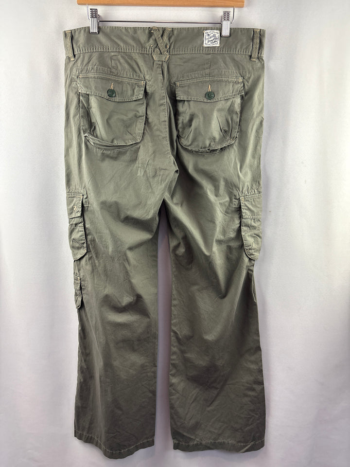 Women’s The Lucky Brand Size 12/31 Green Cargo Pants