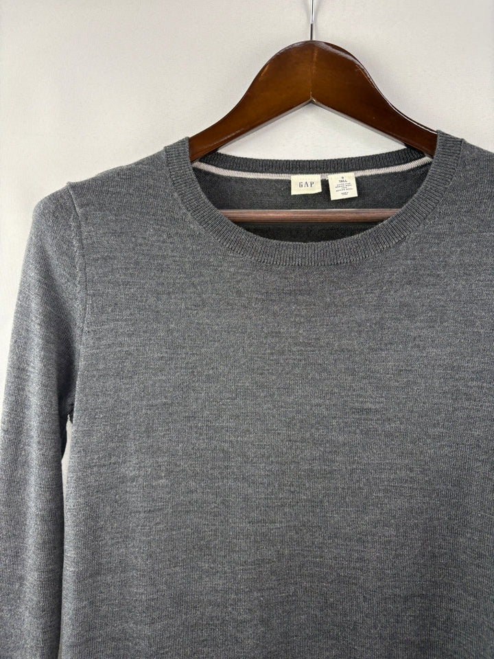 Women’s GAP Tall Small Dark Gray Crewneck Sweater