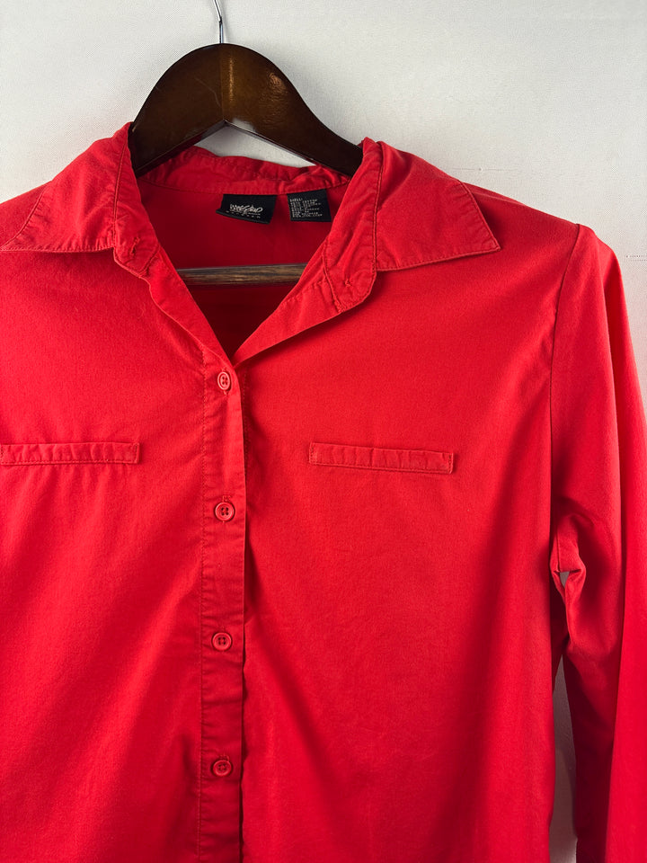 Women’s Mossimo Medium Bright Red Button Up