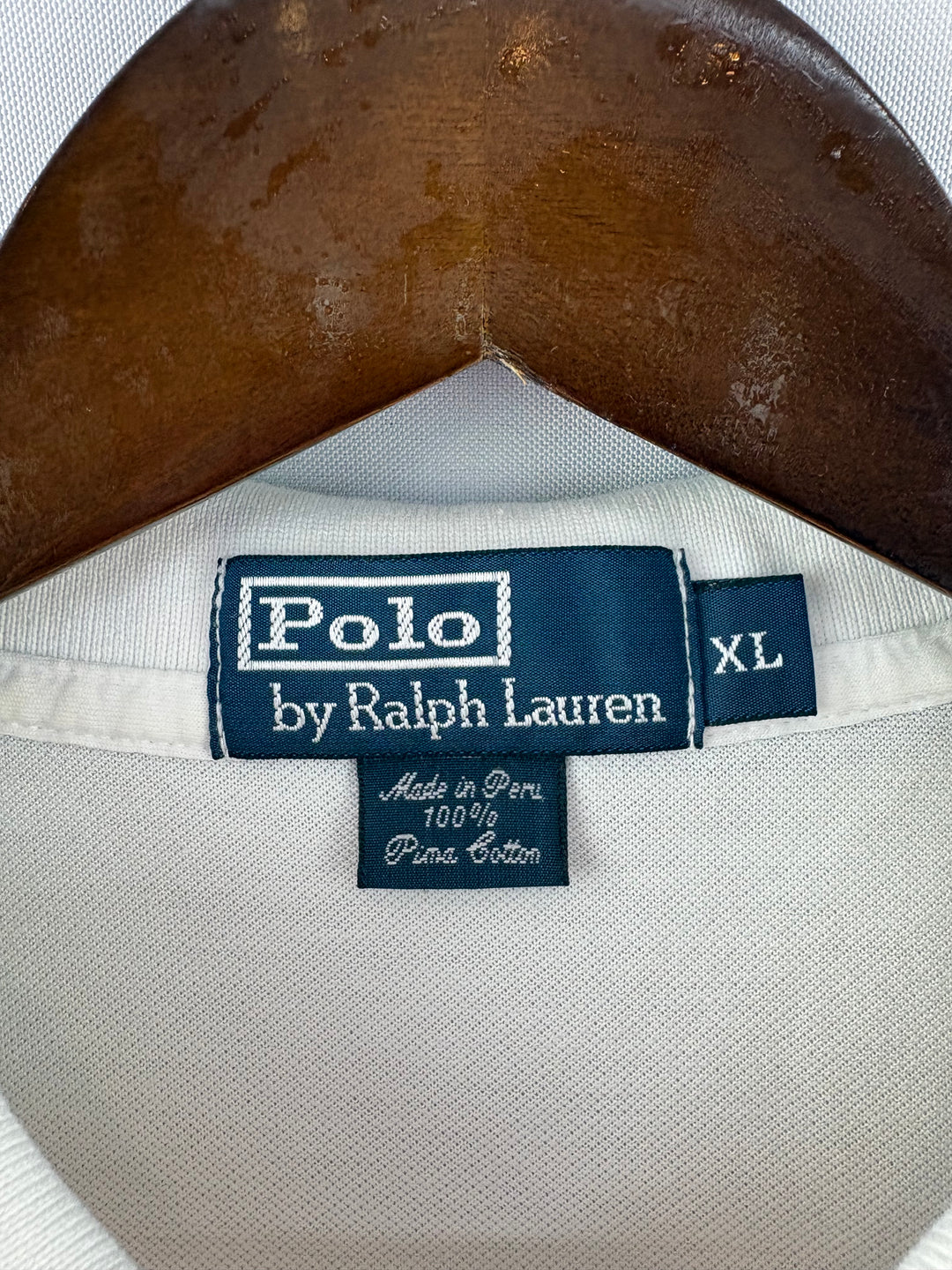 Men’s Polo Ralph Lauren XL White Polo Shirt