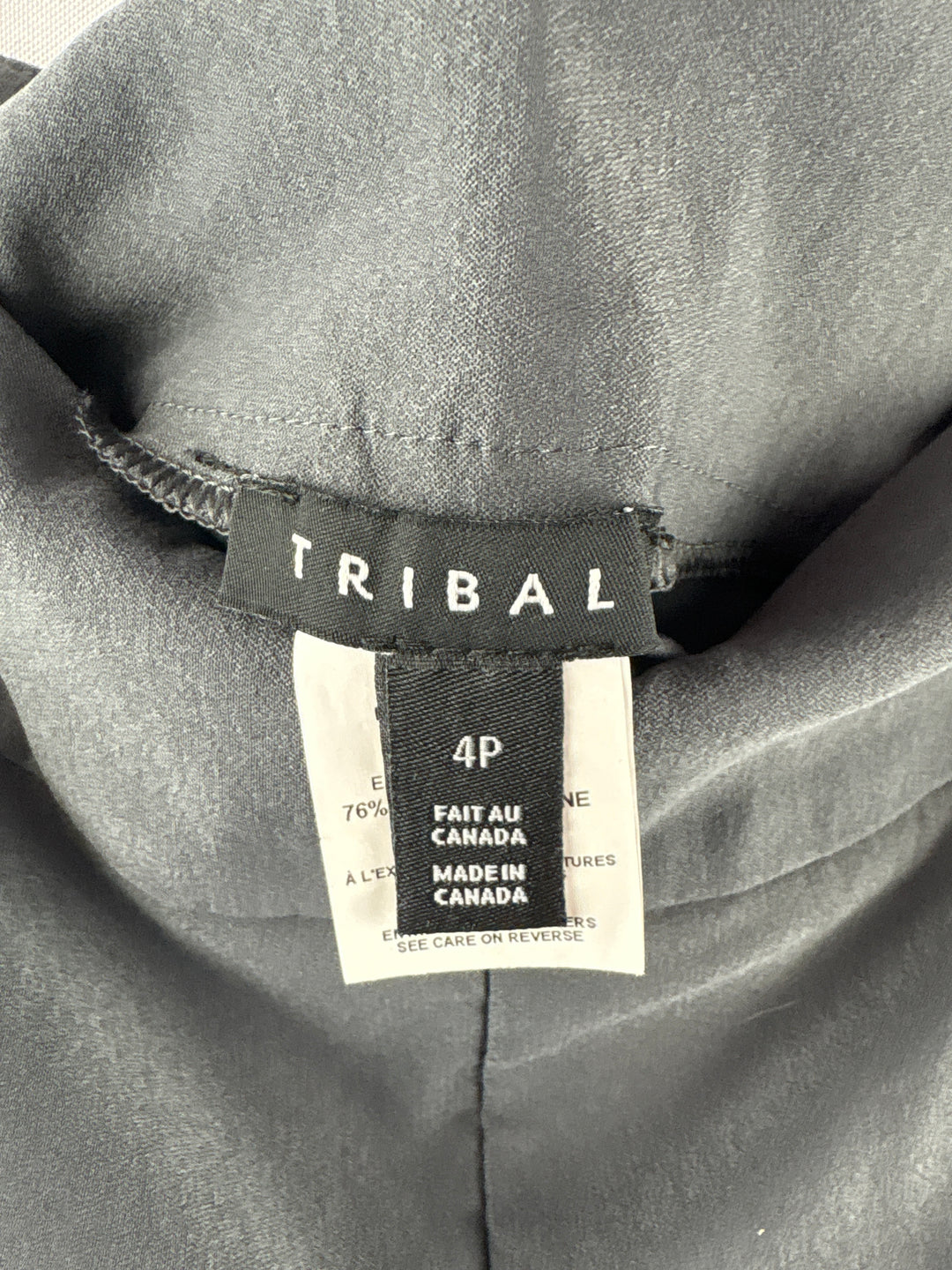 Women’s Tribal Size 4P Heather Gray Business Casual Leggings