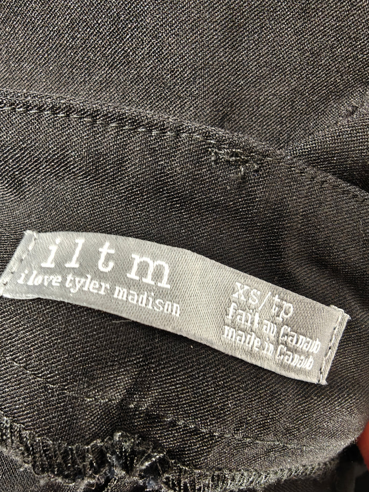 Womens I Love Tyler Madison Slim Ankle Pants Black Size XS