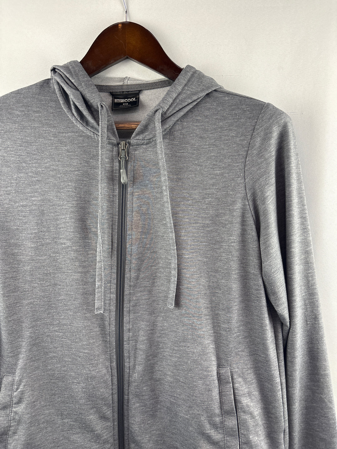 Women’s 32° Cool Medium Heather Gray Zip-Up Hoodie