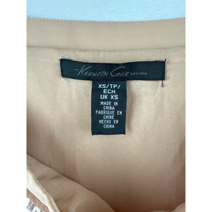 Women’s Kenneth Cole XS Nude Sequin Mini Skirt