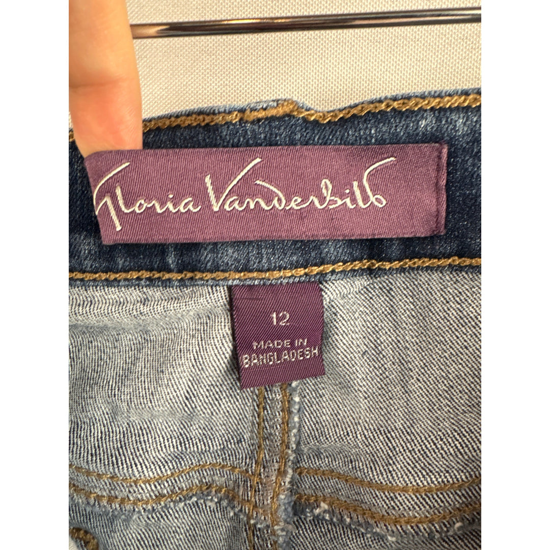 Women’s Gloria Vanderbilt Size 12 Dark Blue Skinny Jeans