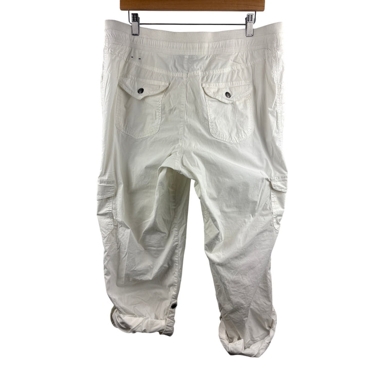 Women’s Lane Bryant Size 14 White Cargo Capris
