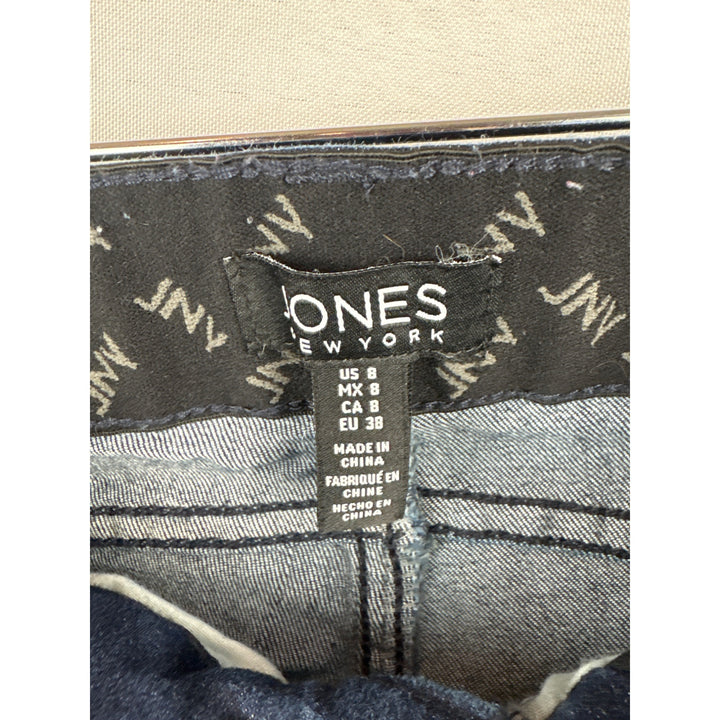 Jones New York Womens Dark Wash Denim Jeans Size 8