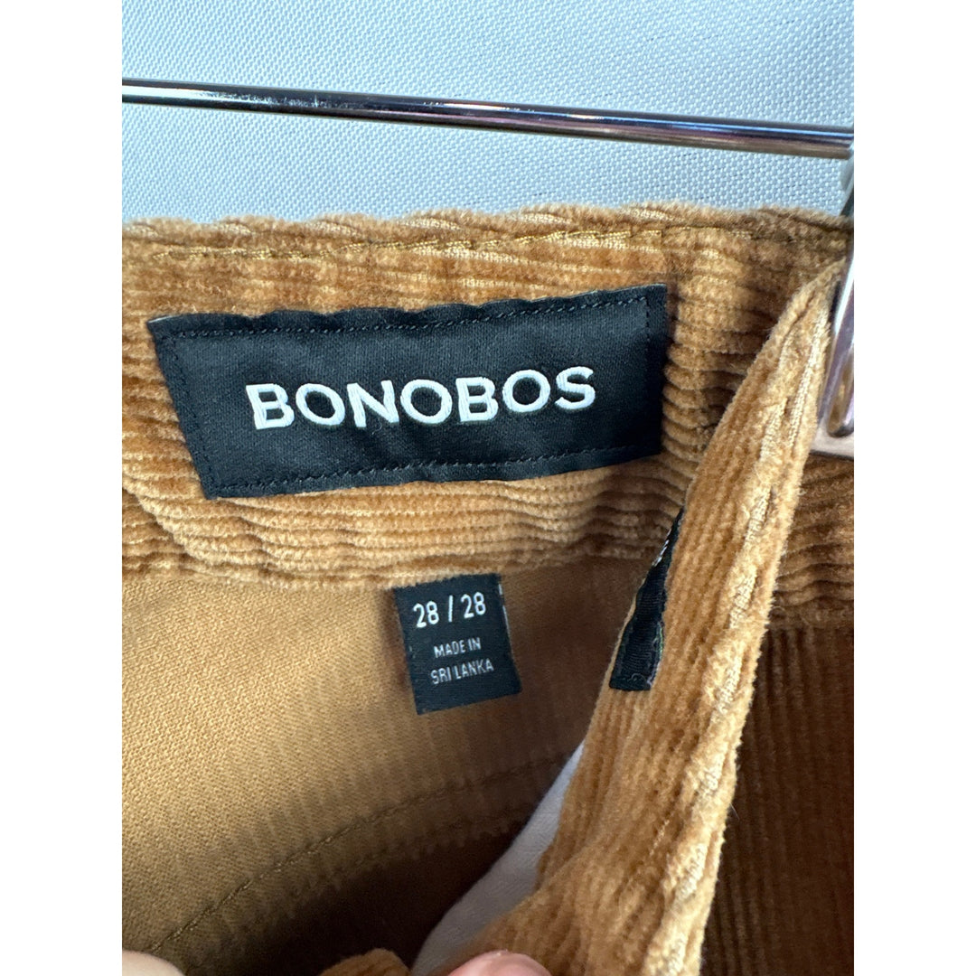 Women’s Bonobos Size 28/28 Brown Corduroy Pants