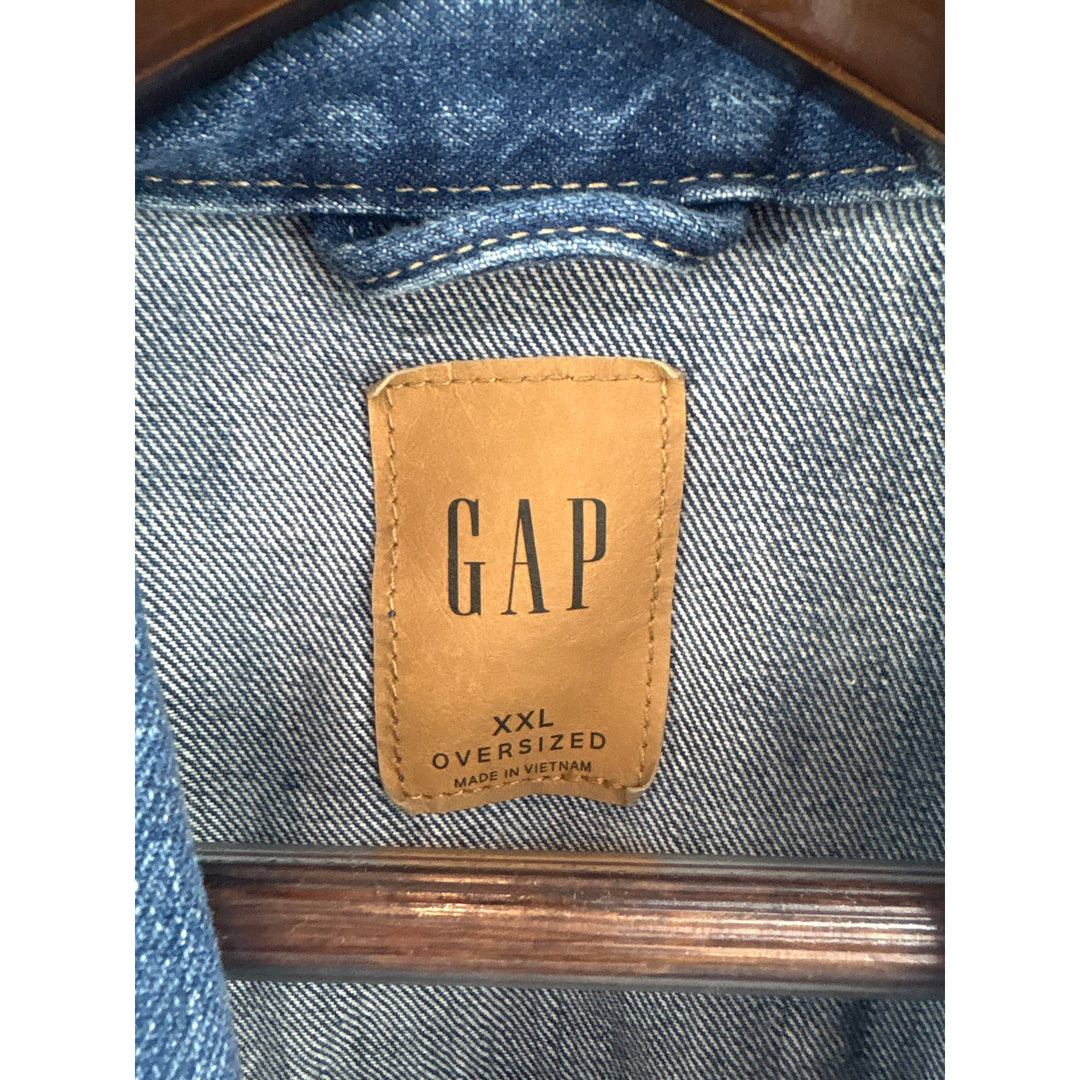Women’s GAP XXL Medium Wash Blue Oversized Jean Jacket