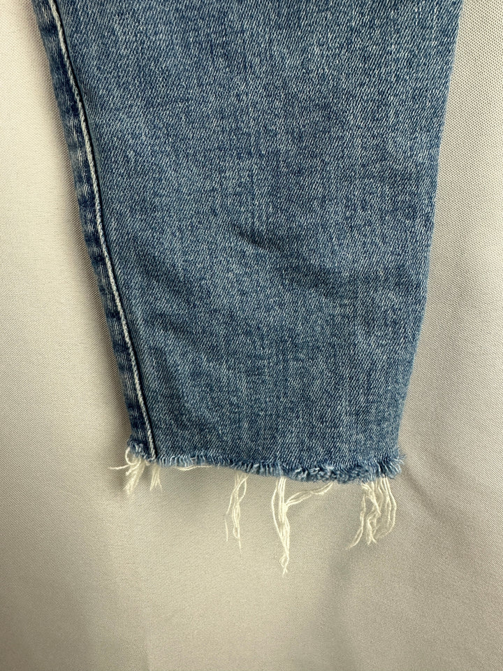 Womens Mother The Looker Ankle Step Fray Jeans Size 27