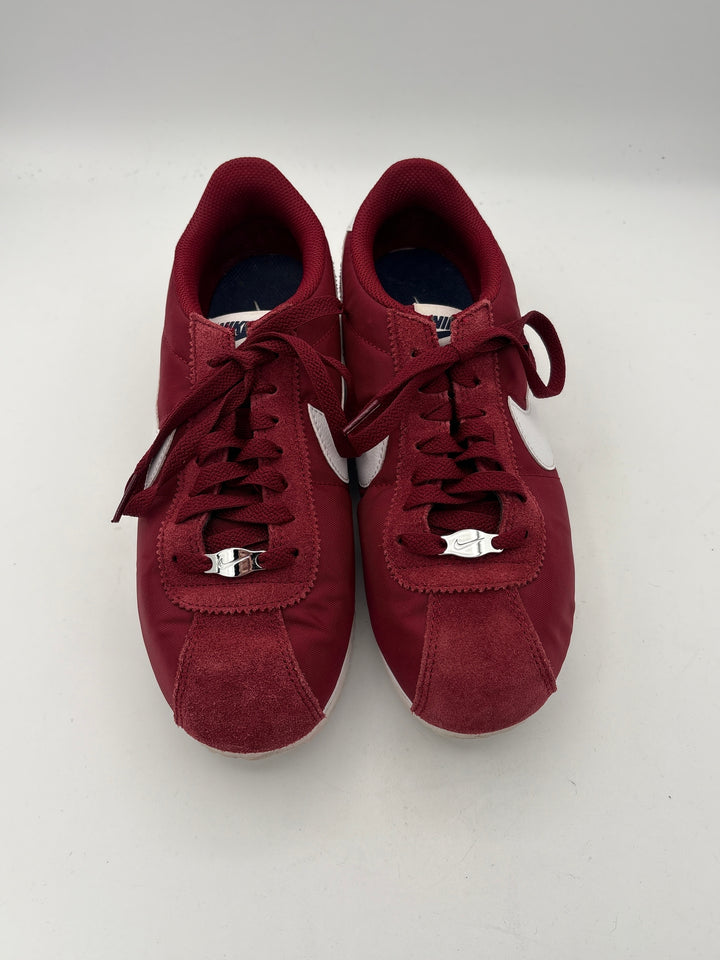 Womens Nike Cortez Maroon Nylon Suede Running Sneakers Size 8.5