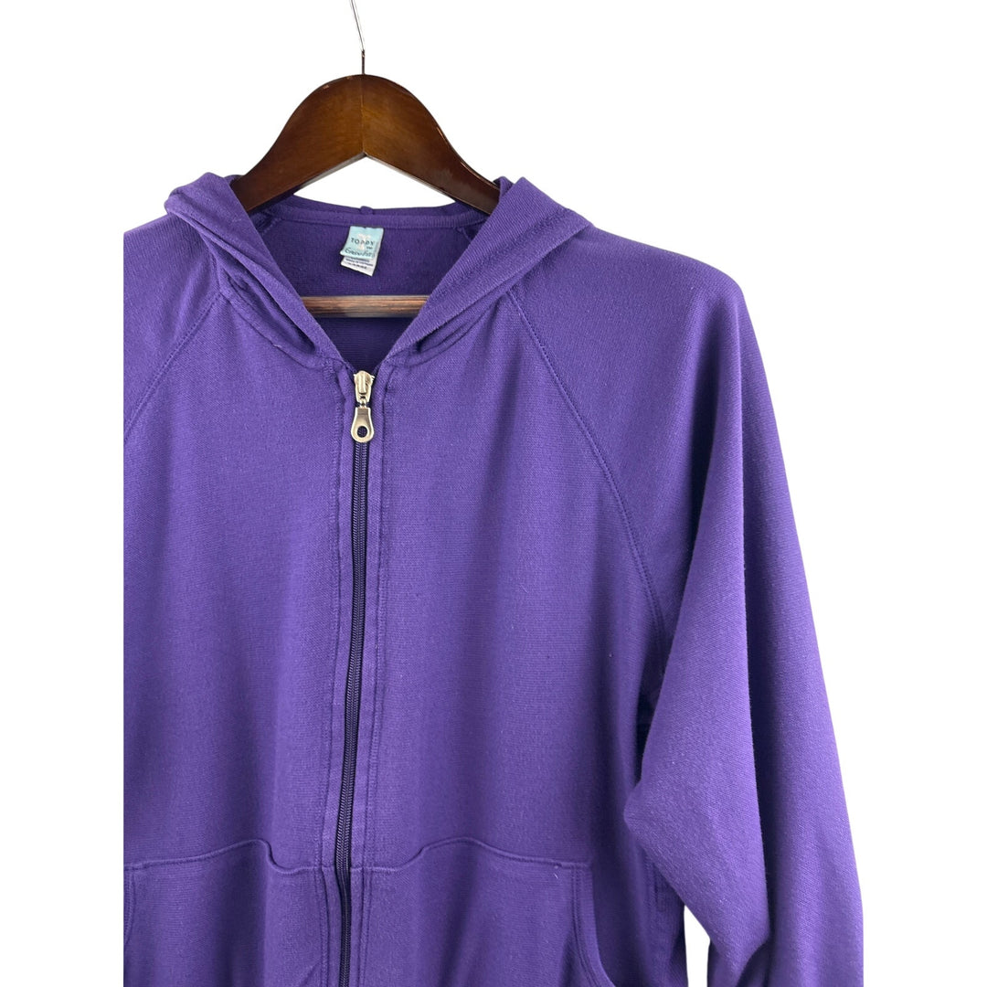 Women’s Toppy Large Purple Zip-Up Jacket