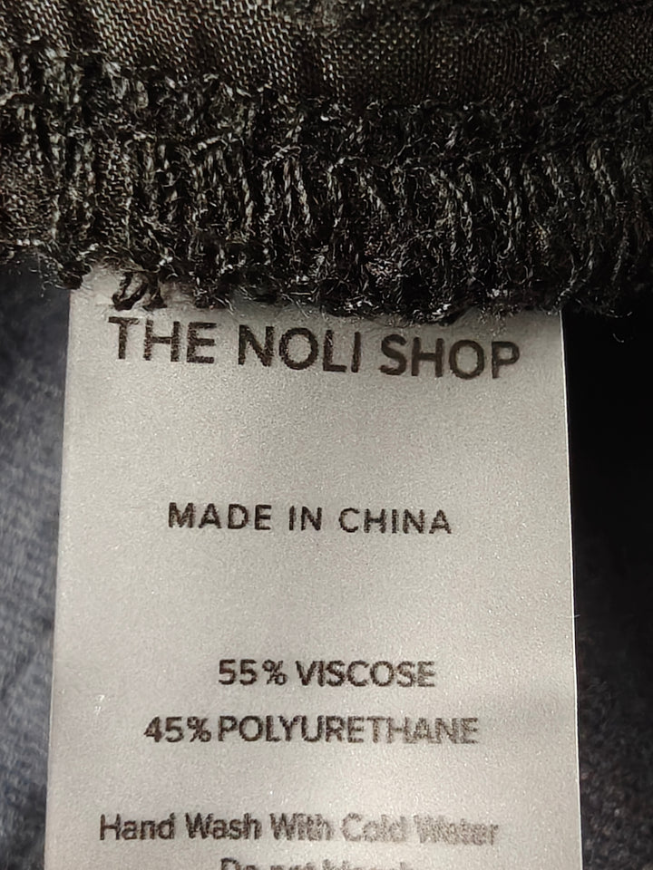 Womens The Noli Shop Faux Leather Floral Studded Pants Black Size 31