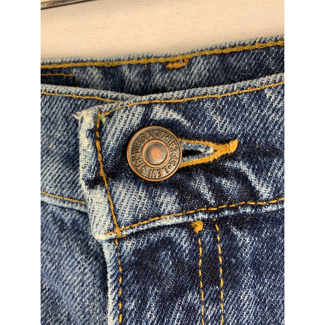 Levis 550 Womens Relaxed Fit Tapered Leg Jeans Size W32 L30 Denim Blue