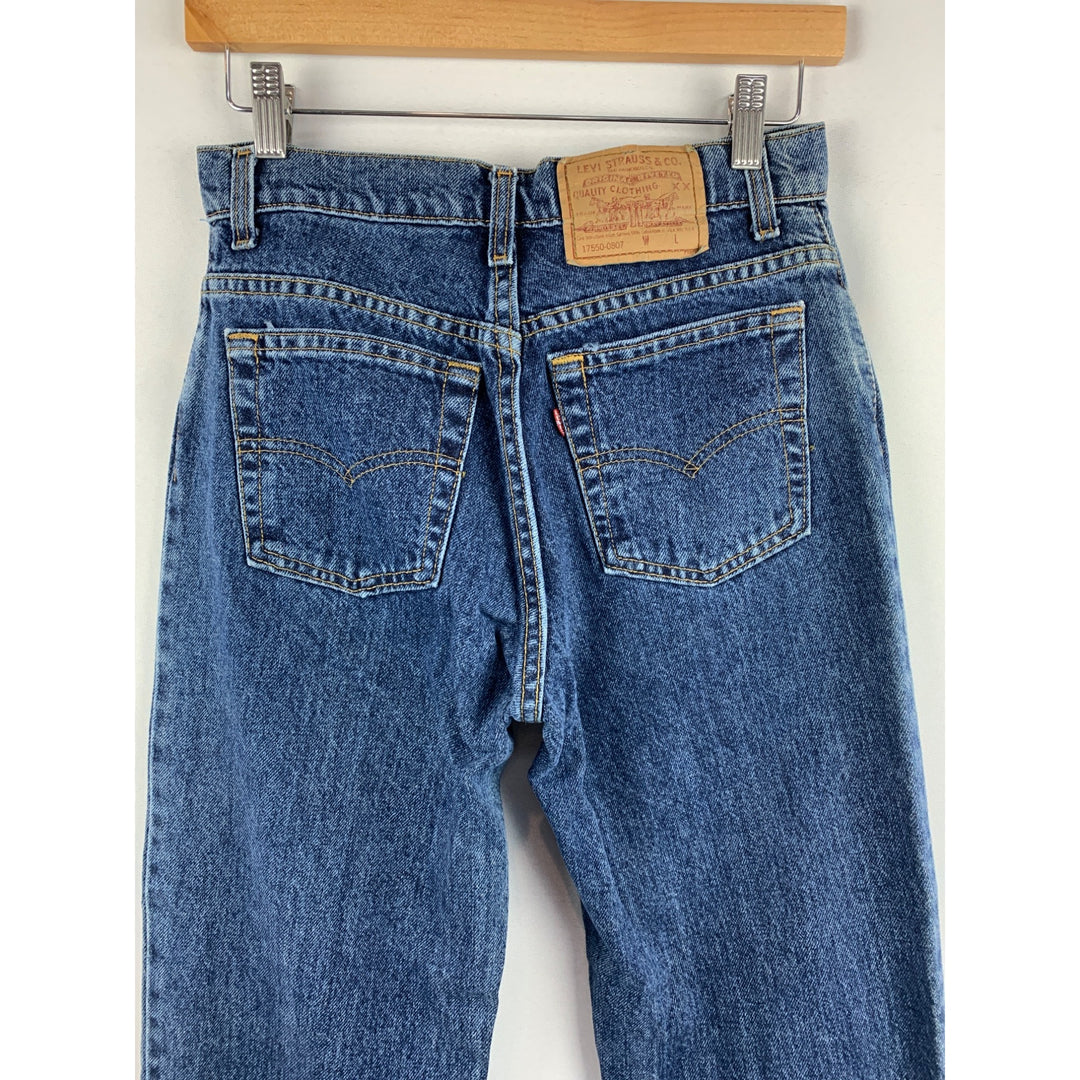 Levis 550 Womens Relaxed Fit Tapered Leg Jeans Size W32 L30 Denim Blue
