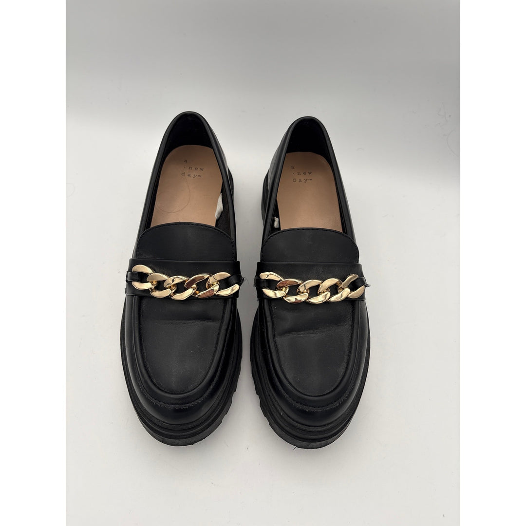 Women’s A New Day Size 8 1/2 Black Oxford Platform Mary Jane’s