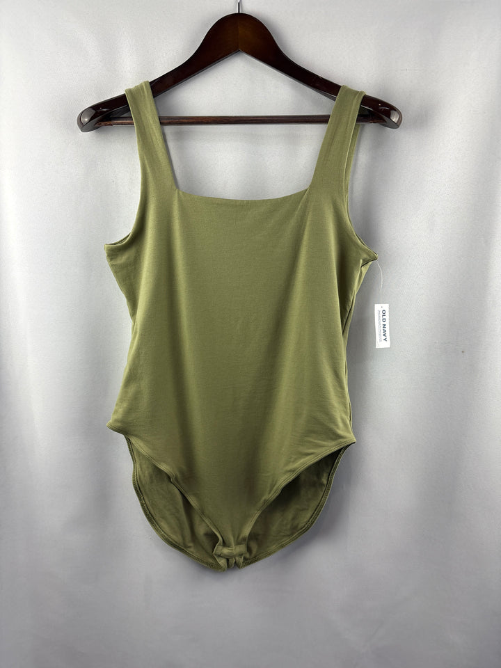 Women’s Old Navy Large Olive Green Sleeveless Bodysuit