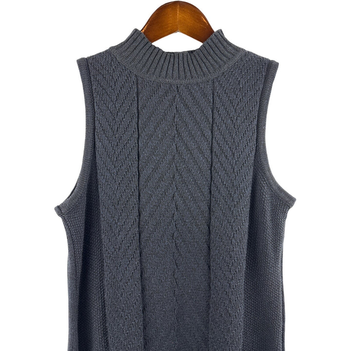 Women’s Style & Co. Small Navy Sleeveless Mock Turtleneck Sweater Dress
