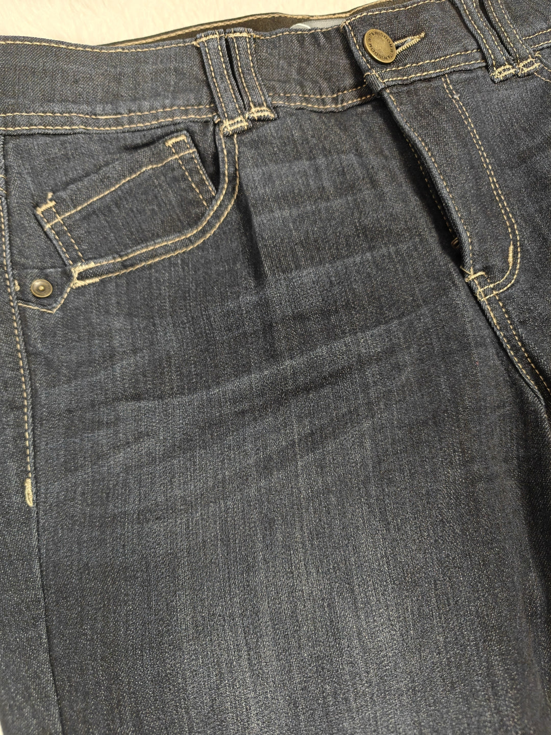 Wit And Wisdom Womens Dark Blue Bootcut Jeans Size 12