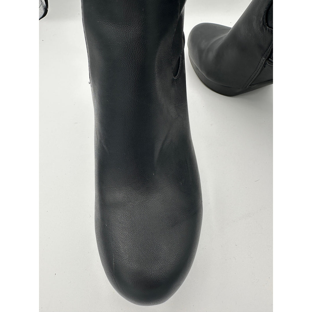 Women’s Nine West Noureen Black Knee High Heeled Boots Size 8.5