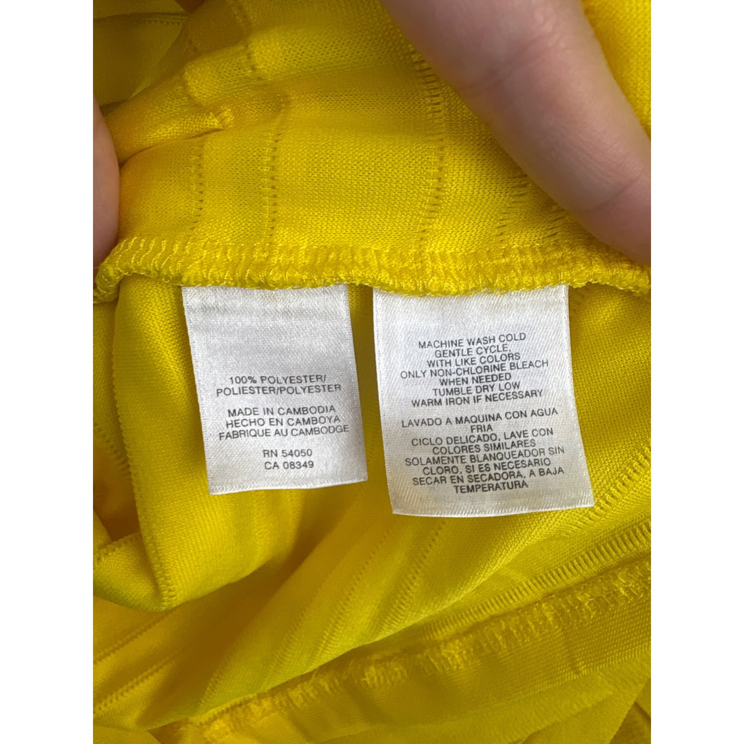 Evan-Picone Woman Yellow Textured 2X Blouse 100% Polyester