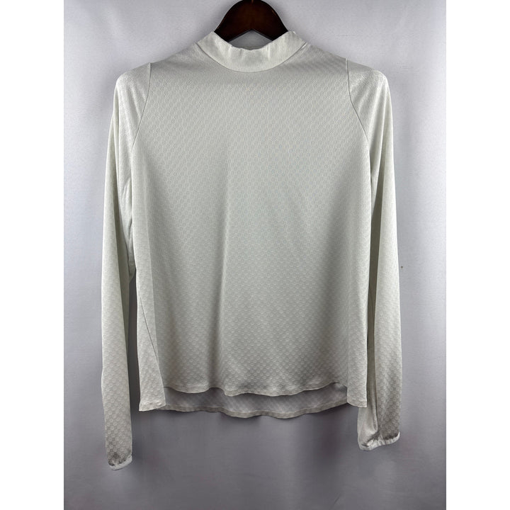 Women’s Nike XL Off-White Dri Fit Long Sleeve Sports shirt