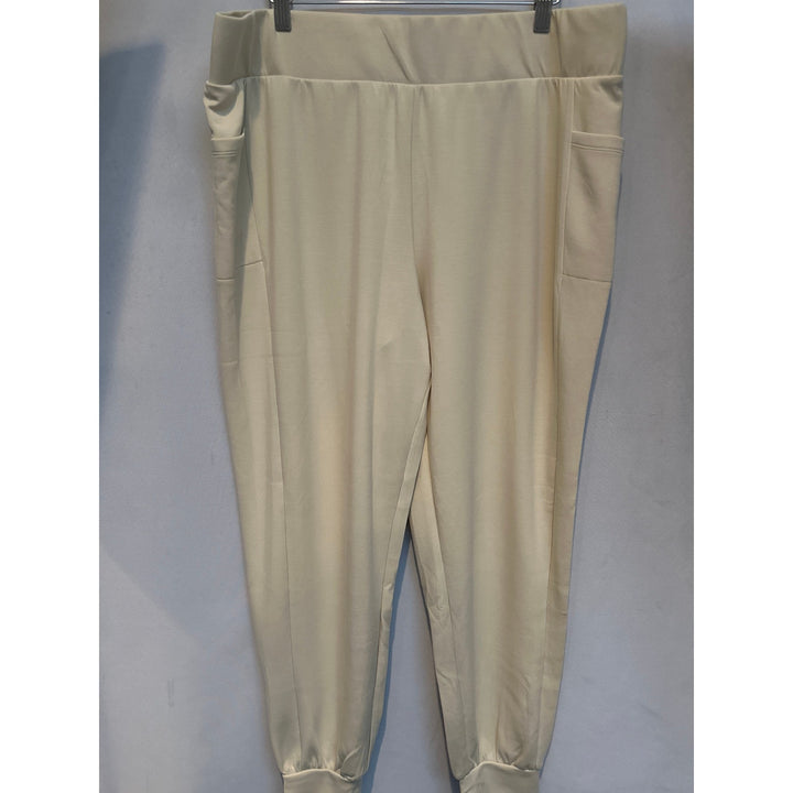Women’s Belle Kim Gravel Cream Joggers Size XL