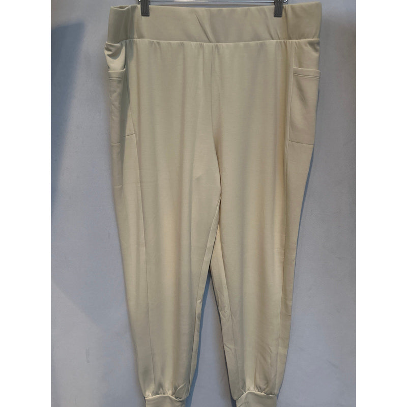 Women’s Belle Kim Gravel Cream Joggers Size XL