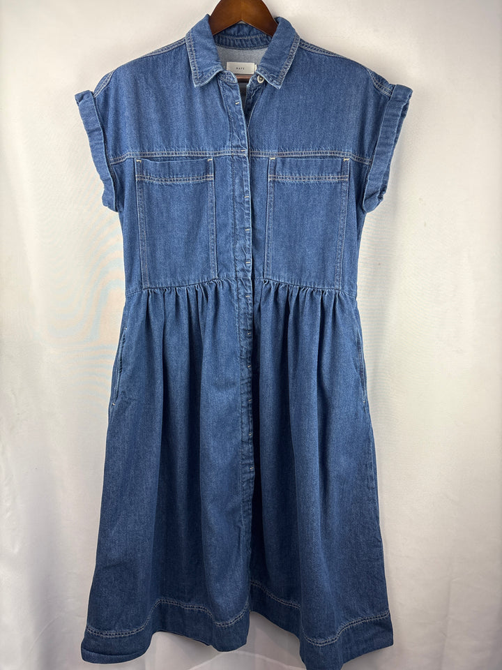Women’s Maye Medium Dark Blue Denim Maxi Dress