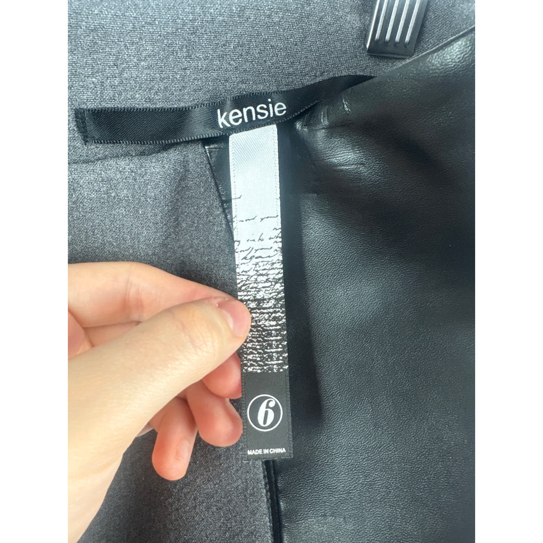 Women’s Kensie Size 6 Dark Grey & Black Pencil Skirt