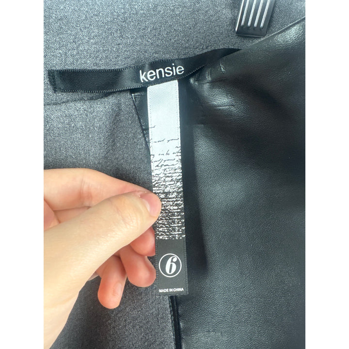 Women’s Kensie Size 6 Dark Grey & Black Pencil Skirt