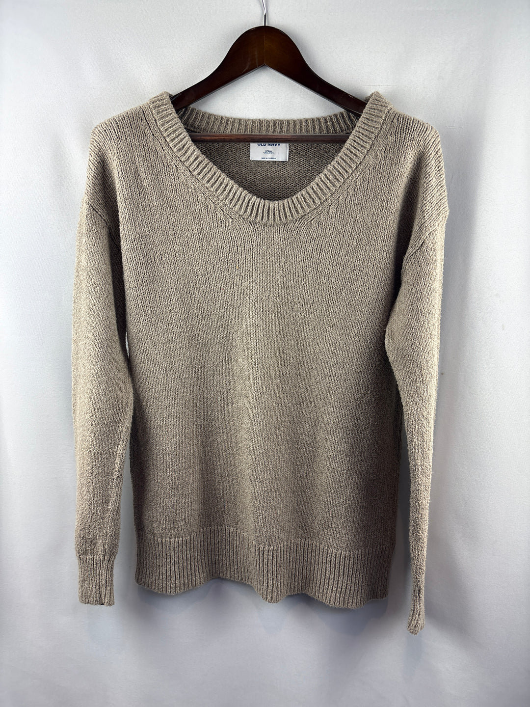 Women’s Old Navy Small Beige Knit Crewneck Sweater