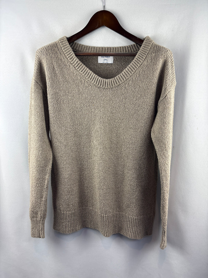 Women’s Old Navy Small Beige Knit Crewneck Sweater
