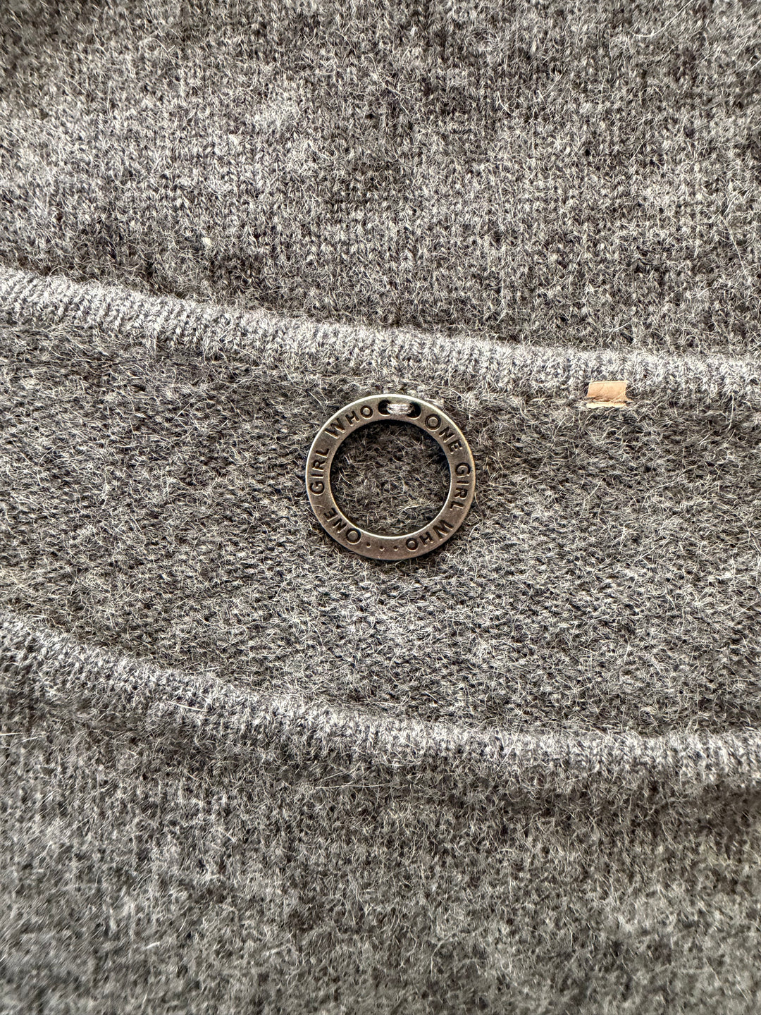 One Girl Who… 100% Cashmere Gray Sweater | Soft Knit Balloon Sleeve Top