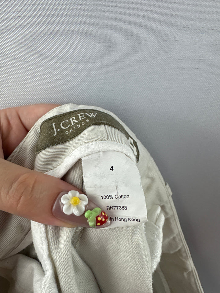 Women’s J.Crew Size 4 Pale Khaki Chino Shorts