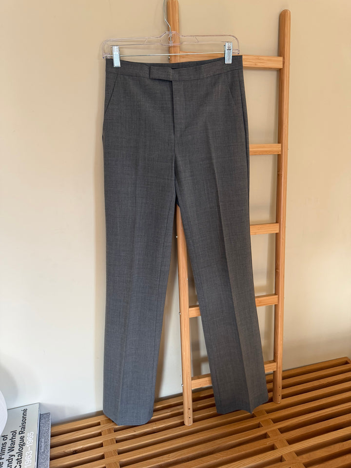 Club Monaco Gray Wool Blend Straight Leg Trousers Size 2