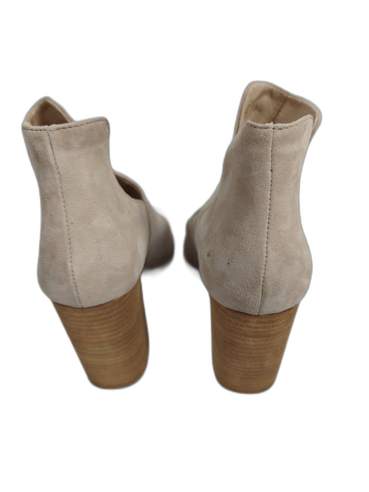 Women Kristin Cavallari Chinese Laundry Peep Toe Booties Beige Size 7