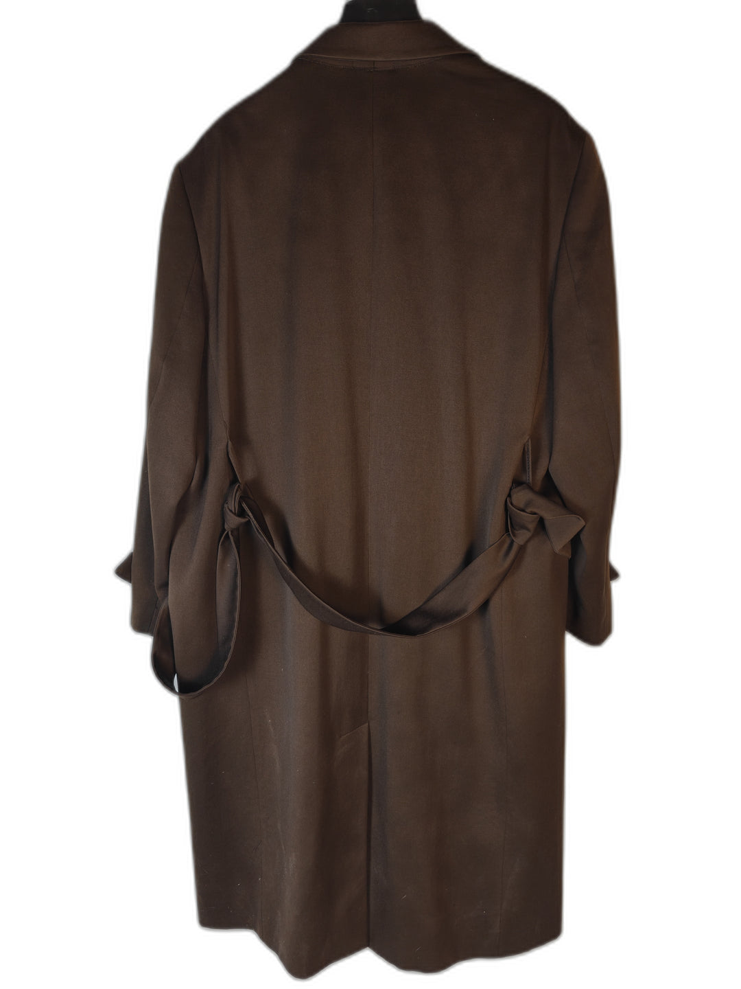 Men's Lineage Brown Virgin Wool Overcoat Size Unknown